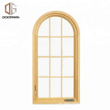 Texas CSA/AAMA/NAMI Certification Solid Wood Arched Design Window with Colonial Bars Arched wooden door and window frame design